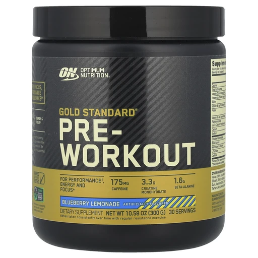 Optimum Nutrition Gold Standard PRE-Workout 330г - черничный лимонад