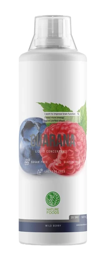 Nature Foods Guarana concentrate 500мл - малина