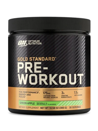 Optimum Nutrition Gold Standard PRE-Workout 330г - зеленое яблоко